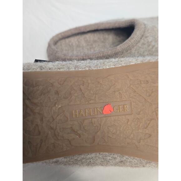 Halflinger Cozy Classic Boiled Wool Slippers Timeless Neutral Lounge Clogs | 7 - Picture 4 of 10